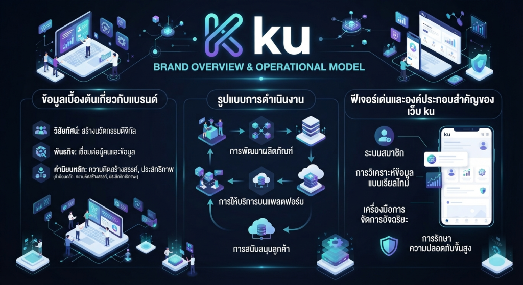 ฟีเจอร์เด่นและองค์ประกอบสำคัญของ เว็บ ku